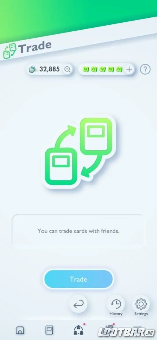 La función de intercambio en Pokémon TCG Pocket