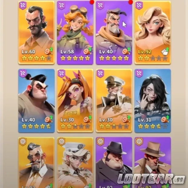 Evans and Other Heroes in Dark War Survival