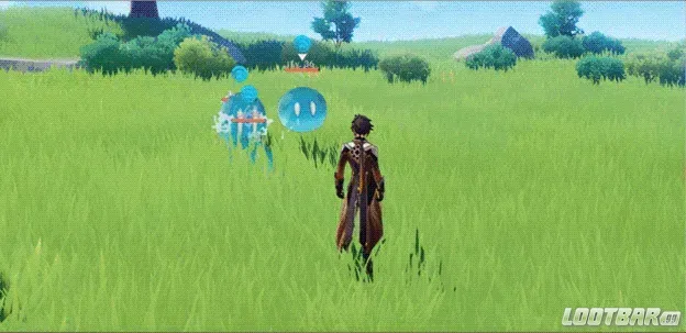 Навык стихии Чжун Ли (нажатие)