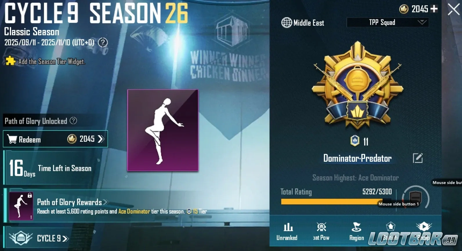 Pubg Mobile Dominator Rank Season 26