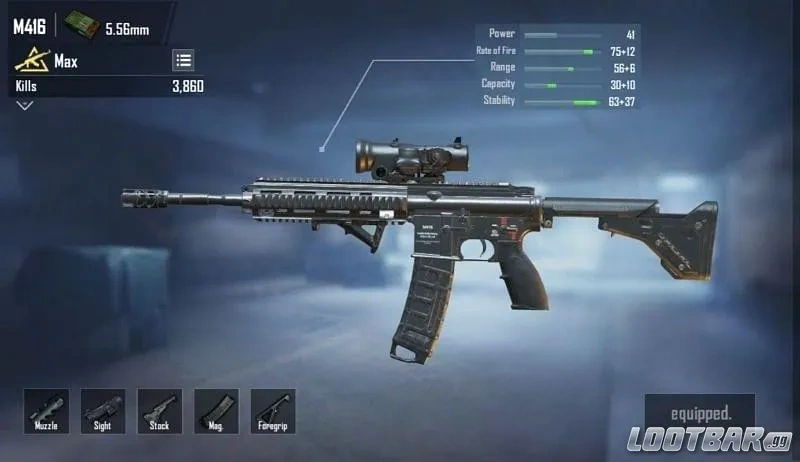 Pubg Mobile M416 Slots