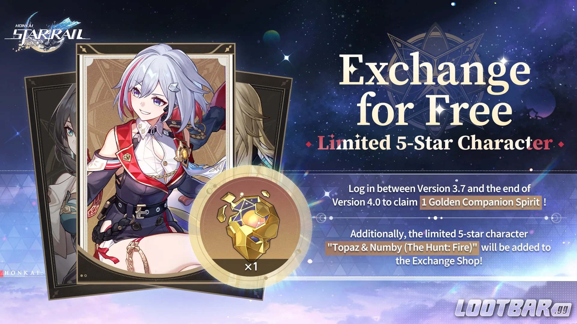 Stellar Companions | Exchange for a Free Limited 5-Star Character!
