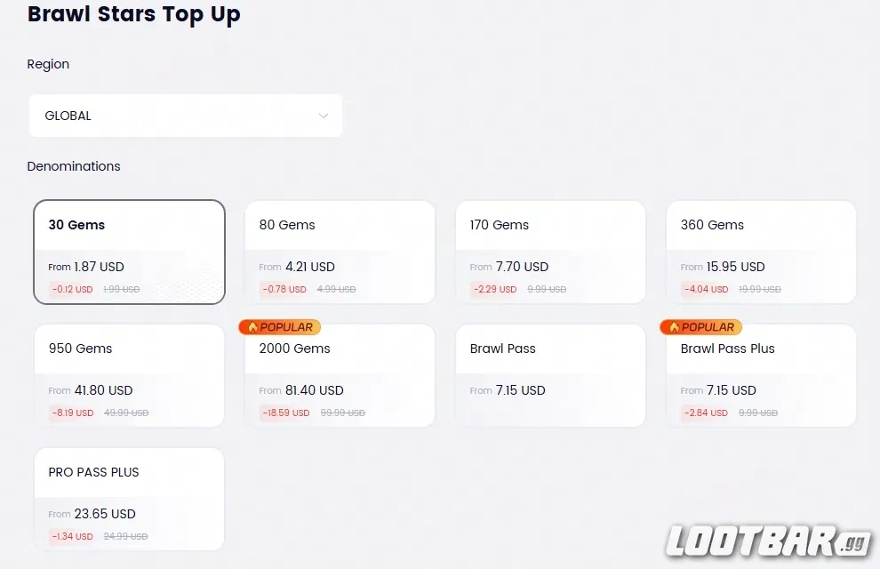 Brawl Stars Top up U7buy