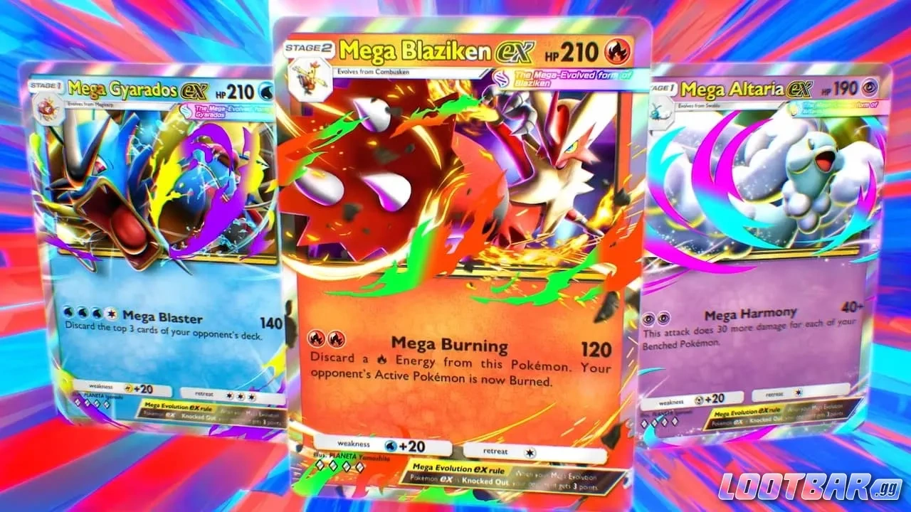 The Three Featured Cards in the Pokemon Tcg Pocket Mega Rising Expansion