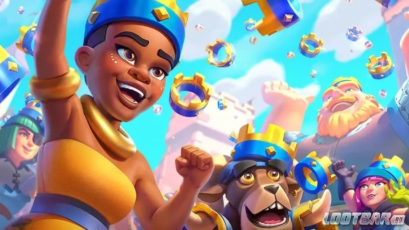 Arte oficial de Crown Rush de Clash Royale