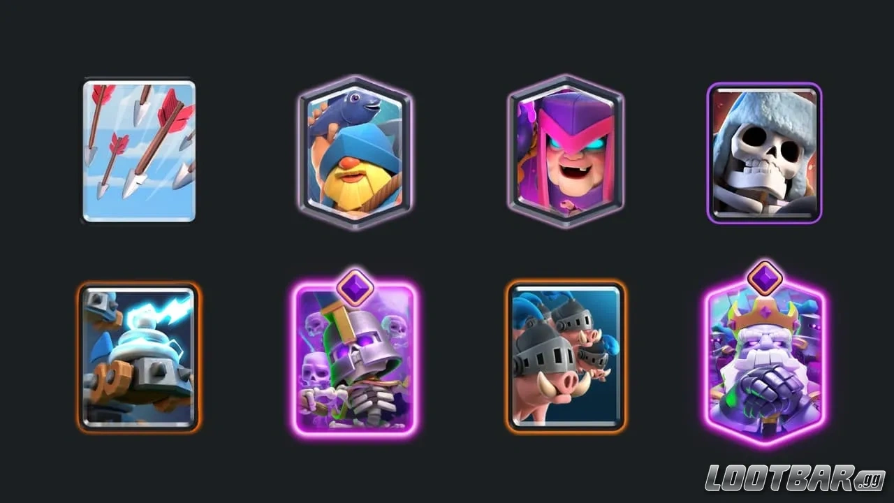 Mazo de Cerdos Reales, Fantasma Real y Zappies en Clash Royale