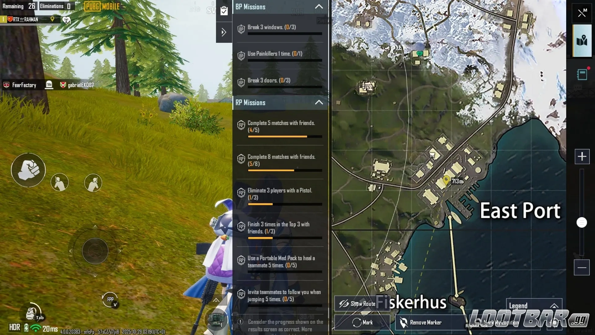 PUBG Mobile East Port Map