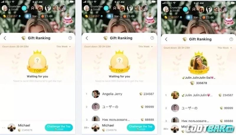 Bigo Liveレベル進行