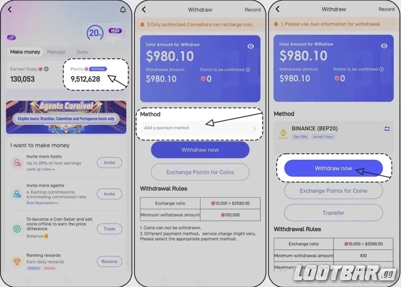 Poppo Live Agency Earnings