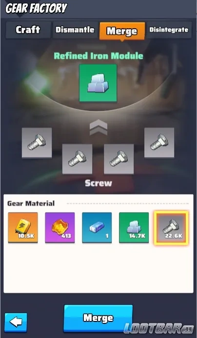 Merging Basic Material 