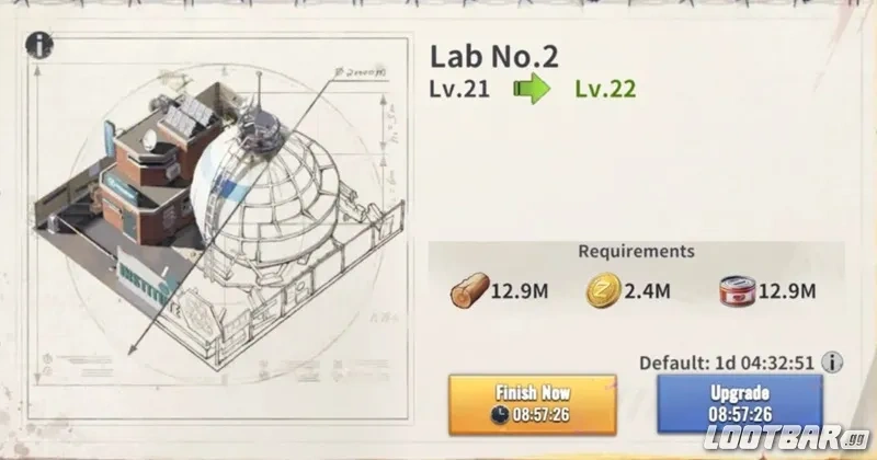 ラストZサバイバル・シューター 実験室アップグレード