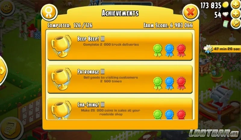 Hay Day Achievements