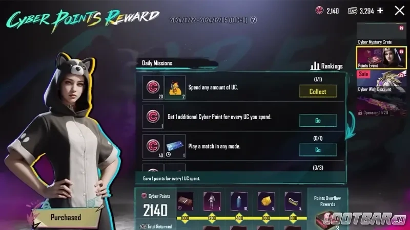 Pubg サイバーポイント報酬