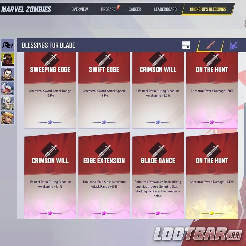 片手剣の先人の神殿の祝福