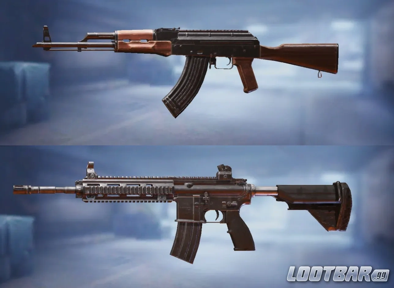 PUBG Mobile AKM plus M416 combo