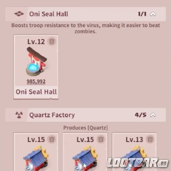 The Oni Seal Hall in Dark War Survival
