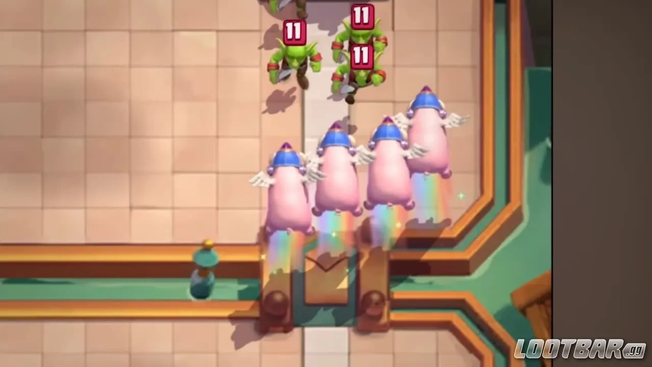 Evolución de los Cerdos Reales en Clash Royale