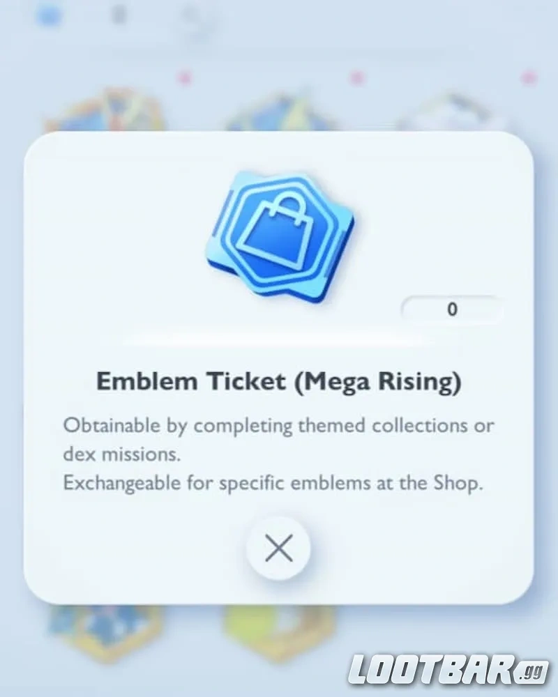 Biglietti Emblema in Pokémon TCG Pocket