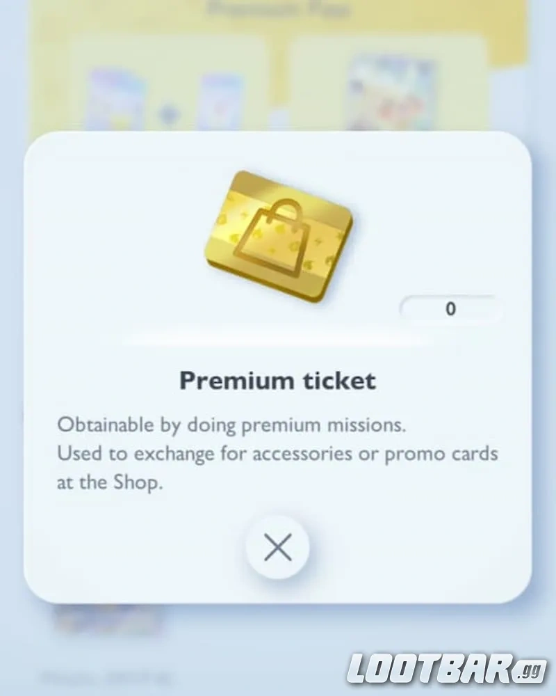 Biglietti premium in Pokémon TCG Pocket