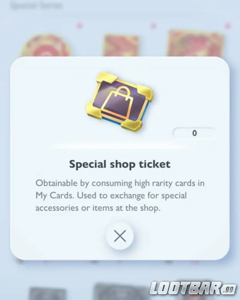 Biglietti per il negozio speciale in Pokémon TCG Pocket