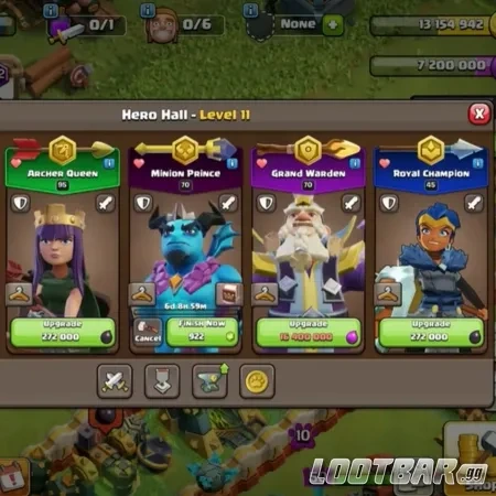 Championne Royale et Prince des Sbires ensemble dans Clash of Clans
