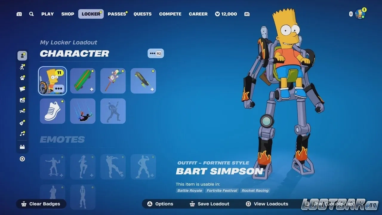 バートのメカスーツ フォートナイトスキン