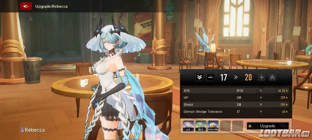 雙人夜之深淵角色升級畫面