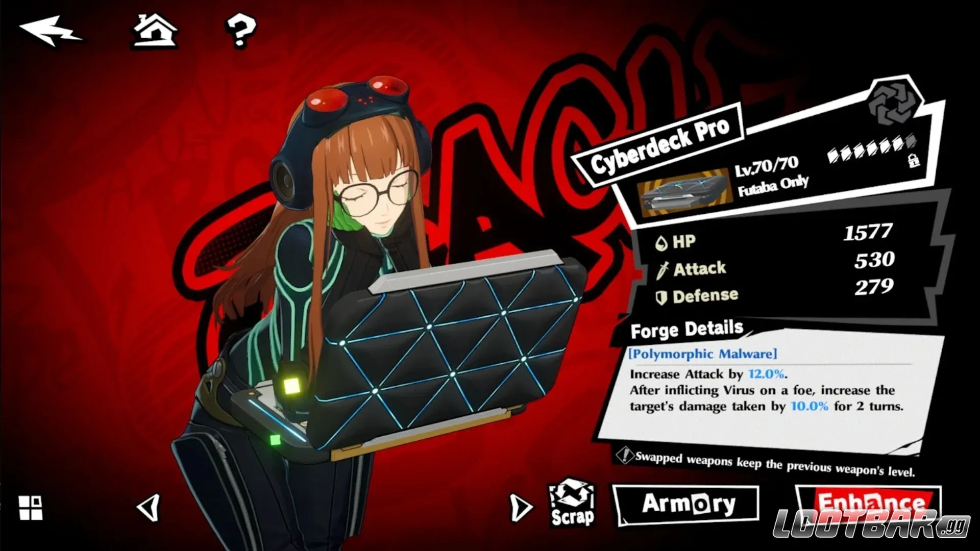 Best Weapons for Futaba Sakura (1)