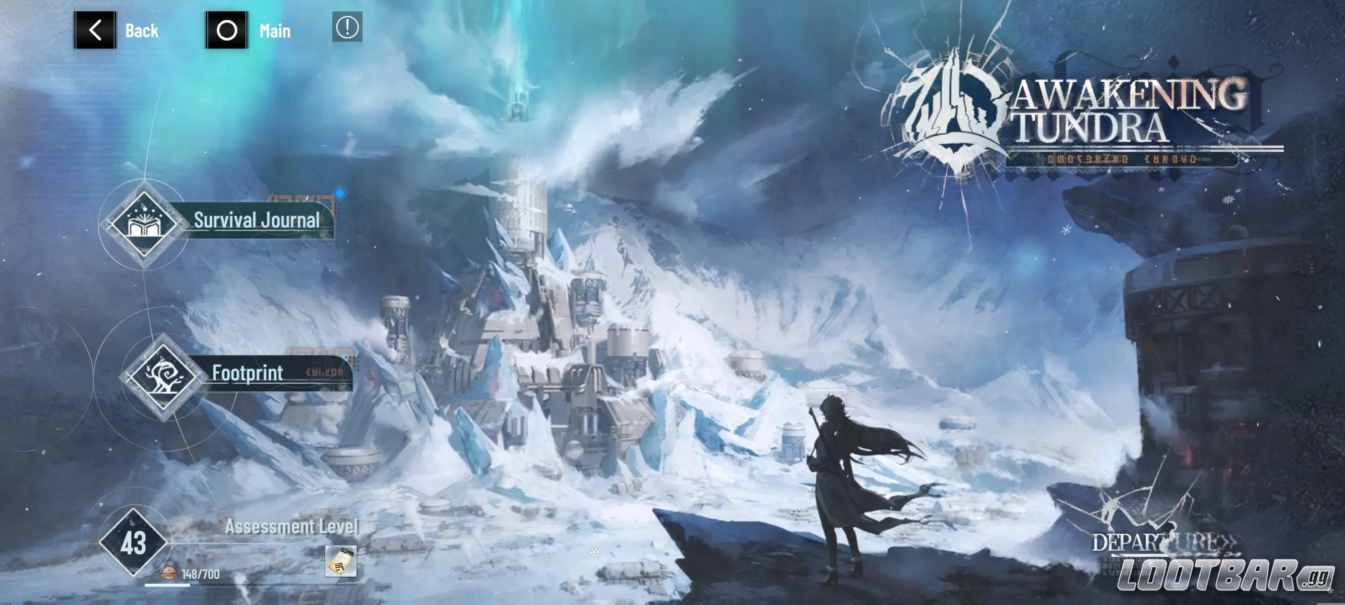 Awakening Tundra in-game mission tab image