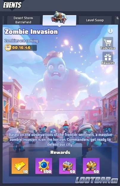 El evento de invasión zombi