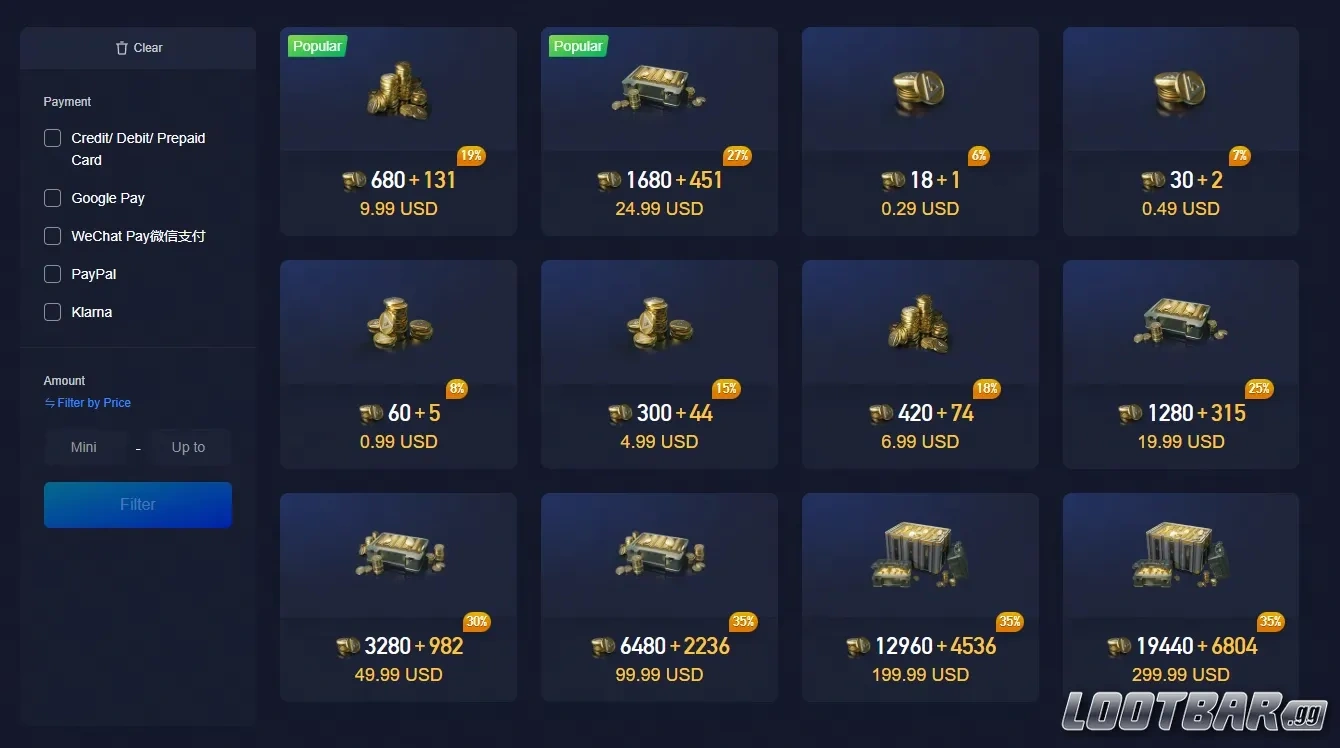  2. Midasbuy — Official Partner for Multiple Titles