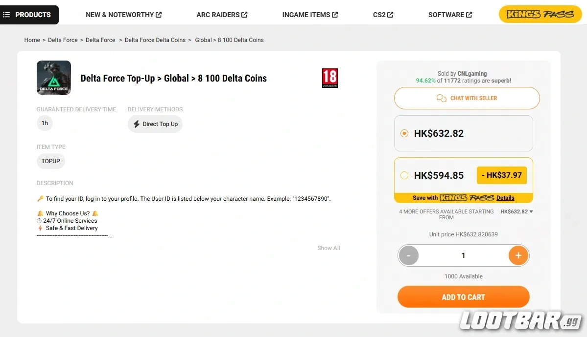 Kinguin — Global Marketplace with Broad Game Coverage