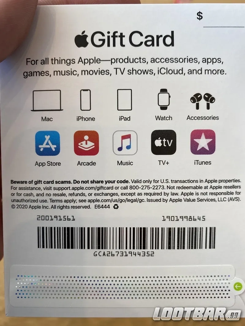 iTunes Gift Card Scam