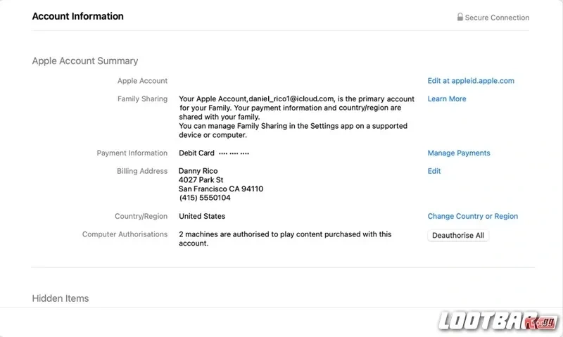 Change Region on Mac