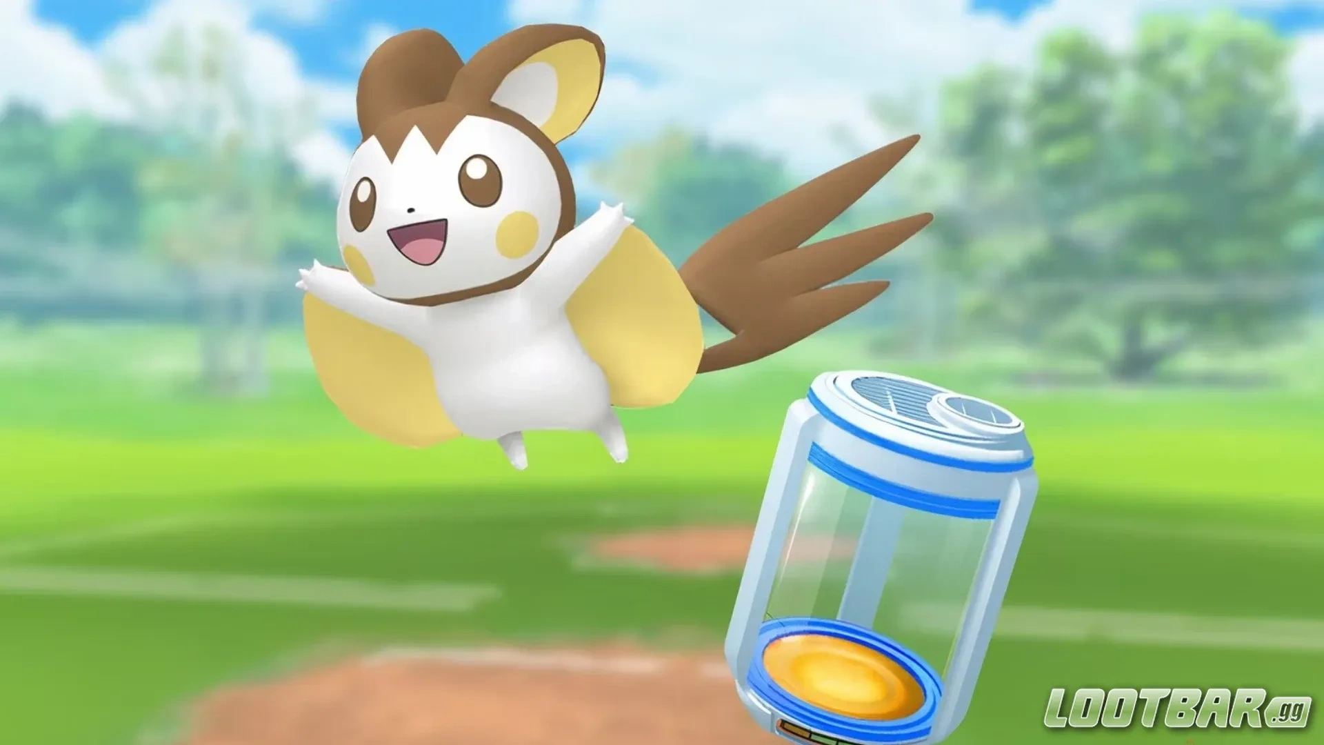 Emolga con probabilidad aumentada de Shiny