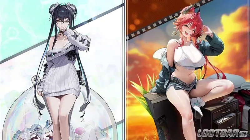 Red Hood and Little Mermaid Skins