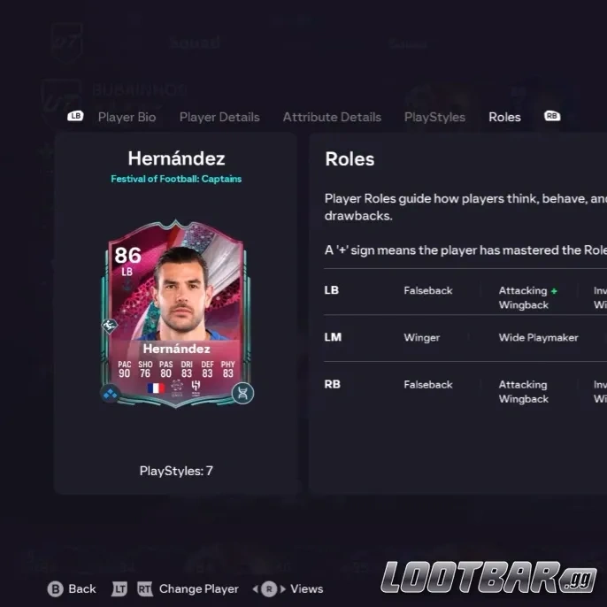 Theo Hernandez après l'évolution Protéger les ailes