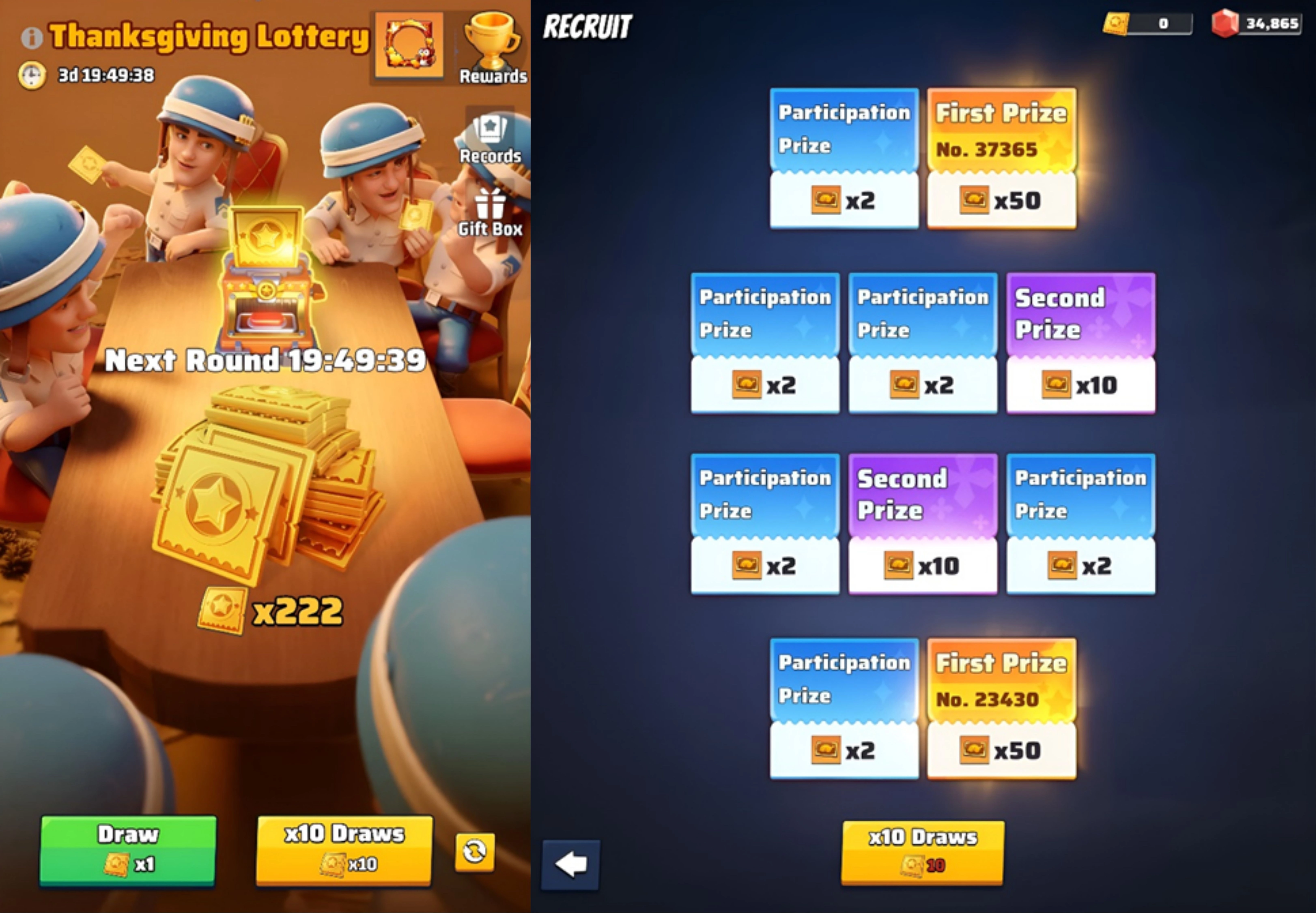 Lotería de Acción de Gracias