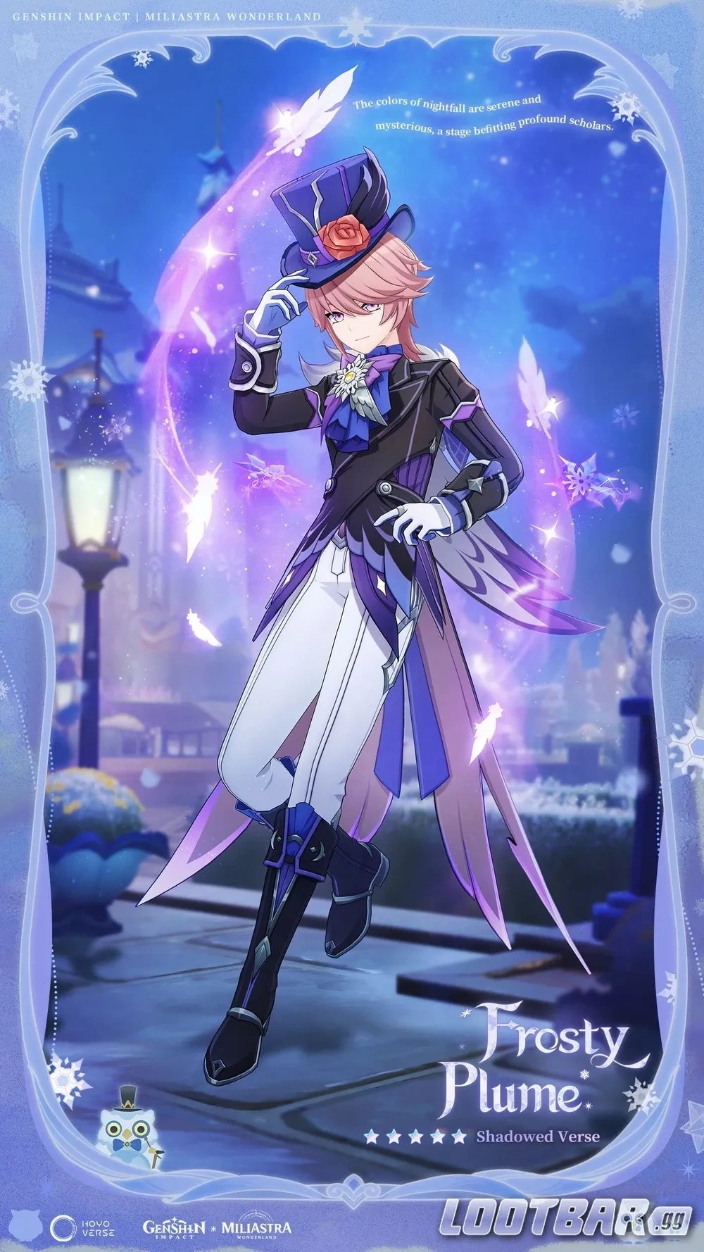 Verso Sombrío de la Pluma Gélida (Masculino)