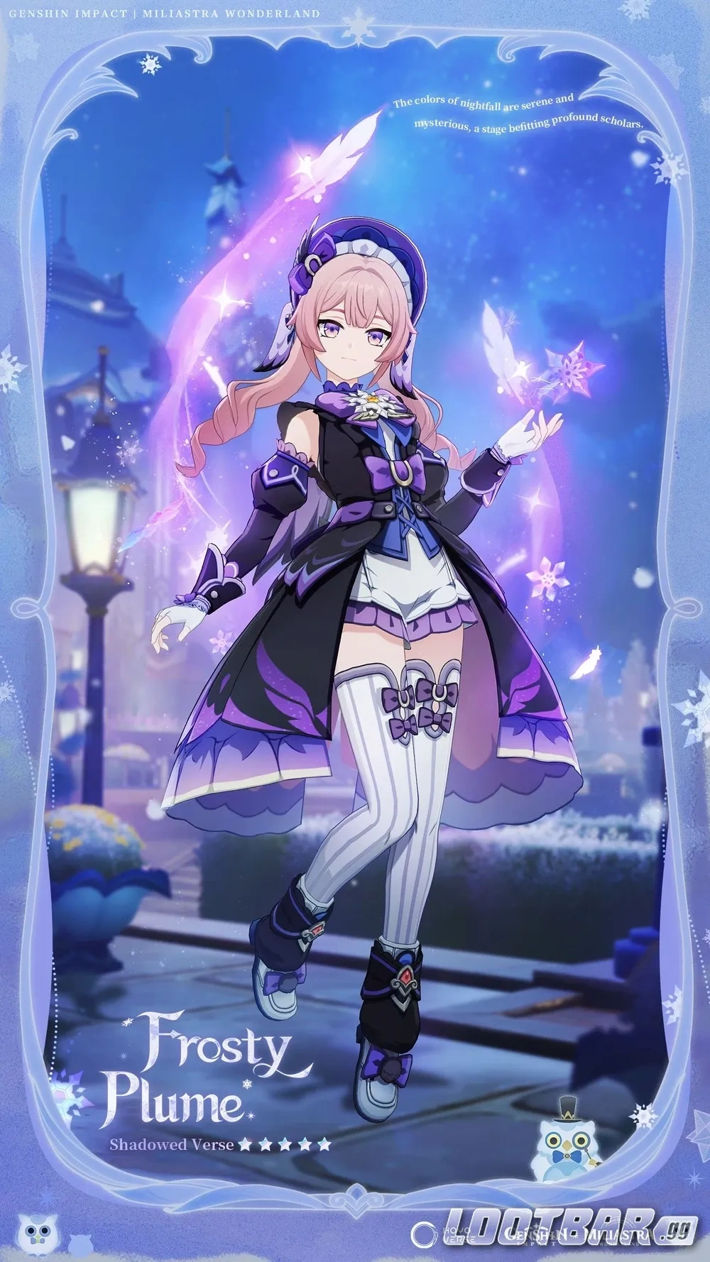 Verso Sombrío de la Pluma Gélida (Femenino)