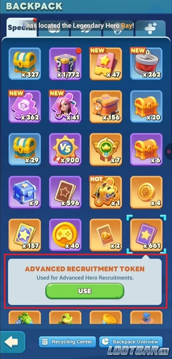 Tiles Survive Heroes Advanced Recruitment