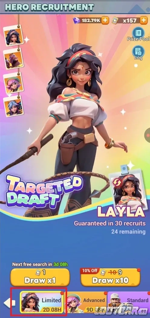 Tiles Survive Heroes Limited Recruitment