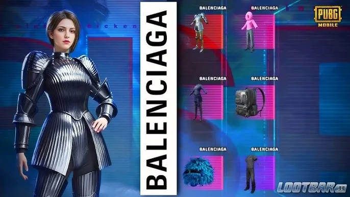 PUBGM X Balenciaga couture armor
