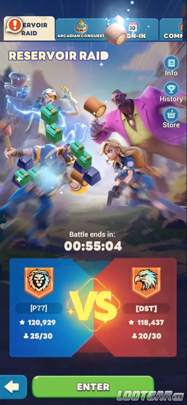 Tiles Survive Incursión al Reservorio