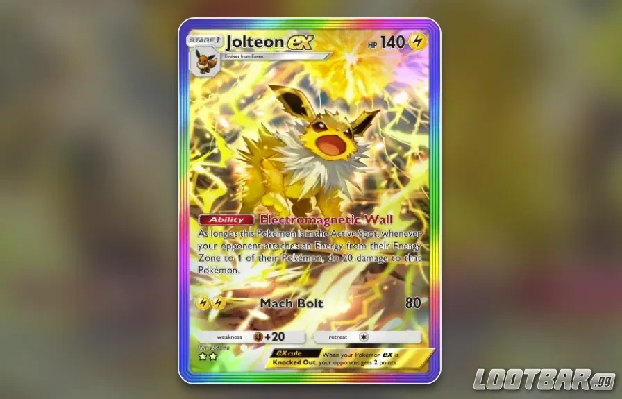 Jolteon ex card