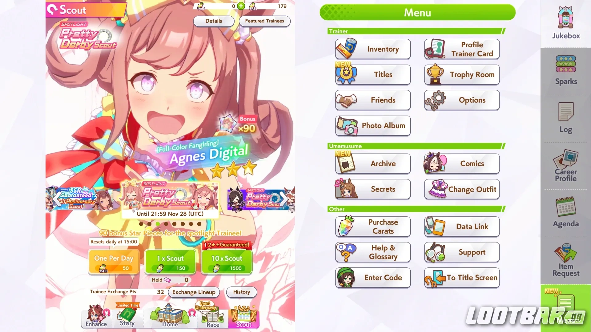 Agnes in-game banner