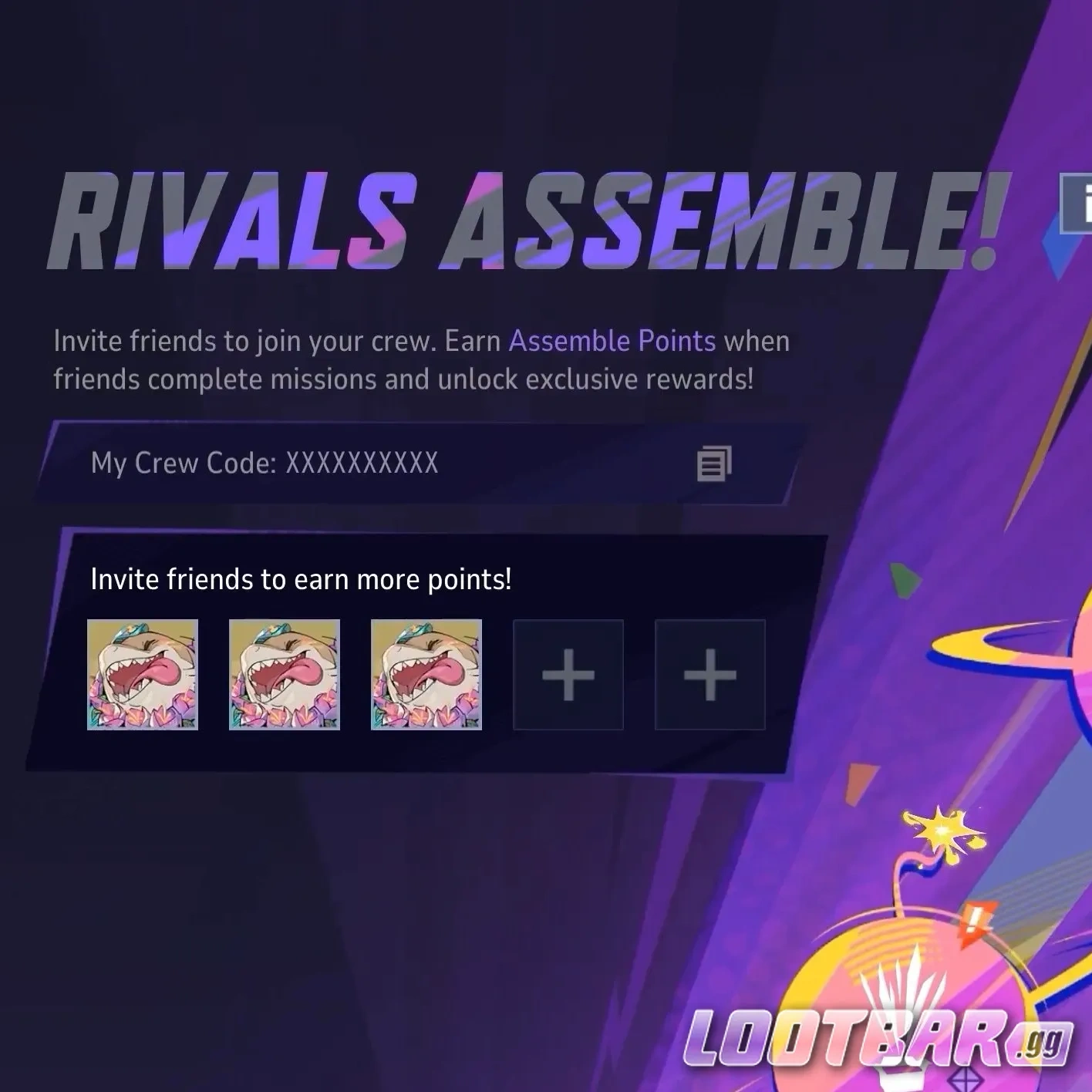 Rivales reunidos — Invita a tus amigos para obtener unidades extra