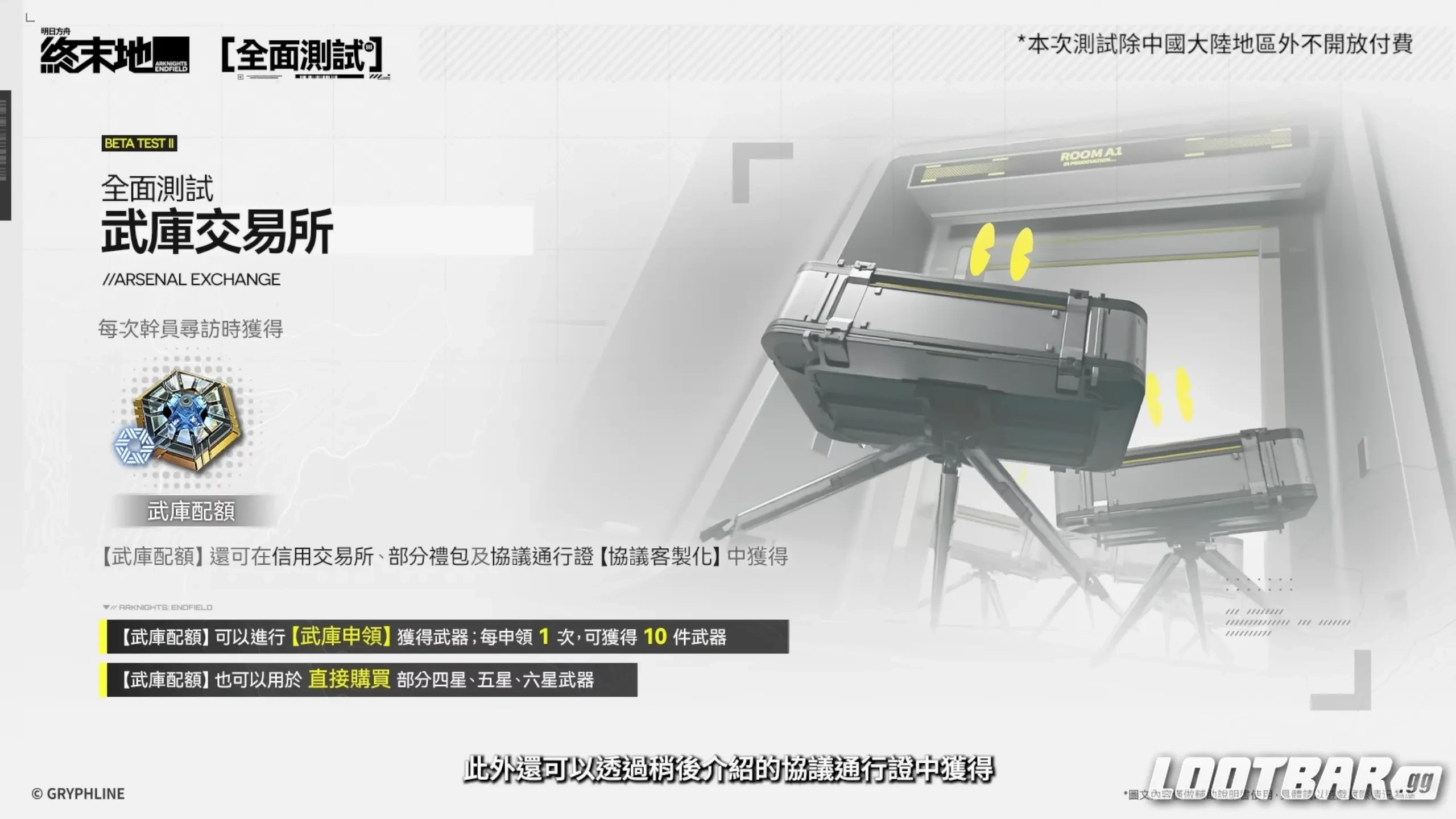 終末地 武器卡池機制