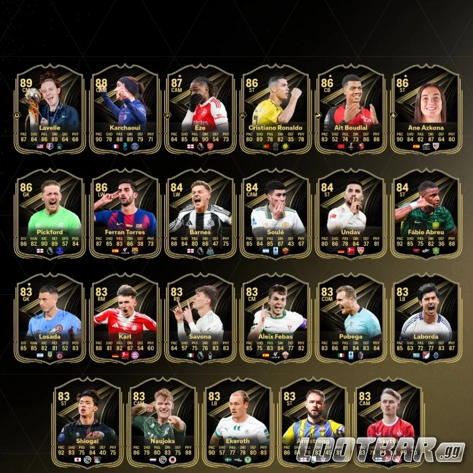 TOTW 11 complet dans FC 26