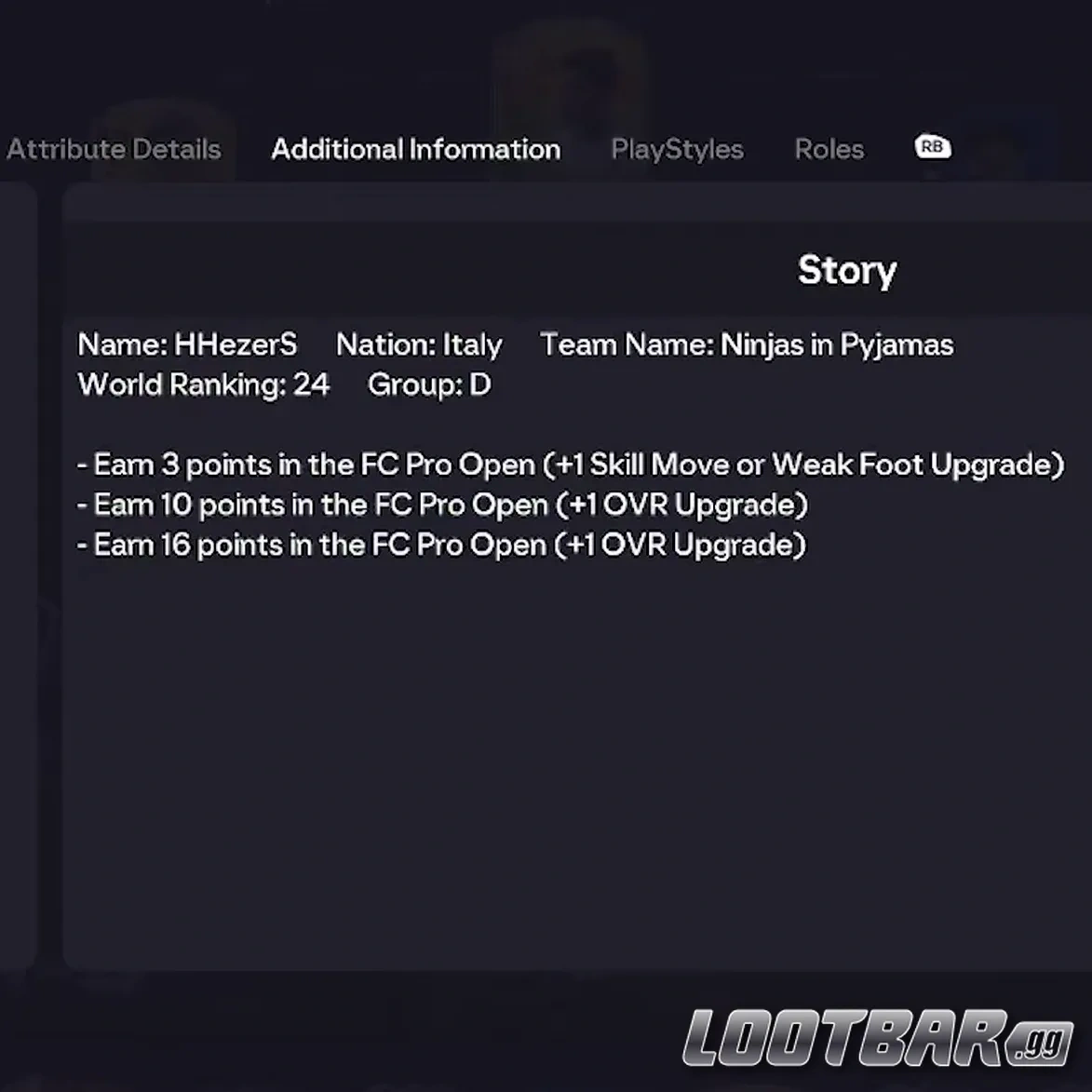 Exigences de mise à niveau de Tonali FC Pro